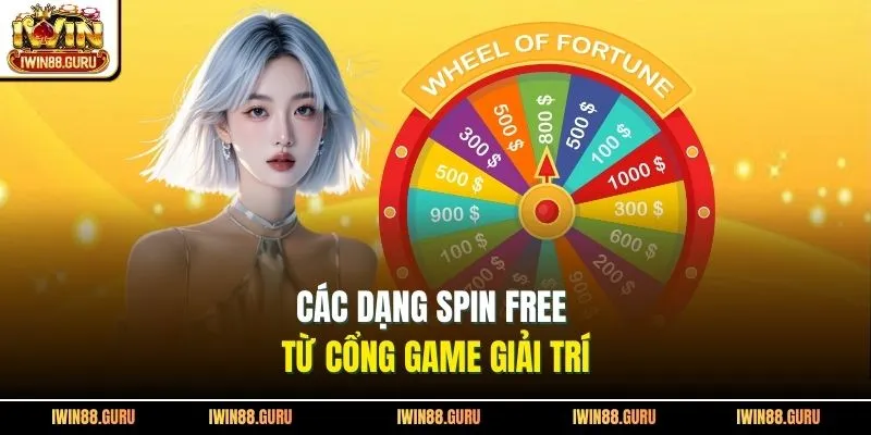Các dạng spin free từ cổng game giải trí
