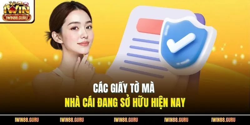 Các giấy tờ mà nhà cái đang sở hữu hiện nay