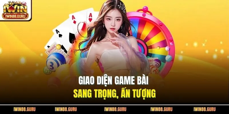 Giao diện game bài sang trọng, ấn tượng
